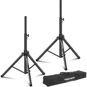 Vondynote Tripod Speaker Stands Pair PA DJ Heavy Duty Speaker Stands Adjustable Height 36.6"-54.9" Tripod Stage Stands with a Carring Bag, All Steel Construction