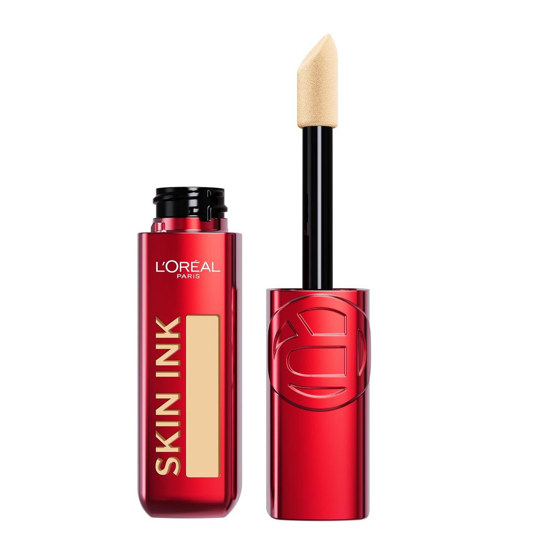 L'Oreal Paris Infallible Skin Ink 2-in-1 Foundation Concealer Hybrid Face Makeup, up to 48HR Transfer-Resistant with Buildable Light to Full Coverage, 130 Medium Cool L'Oreal Paris Infallible Skin Ink 2-in-1 Foundation Concealer Hybrid Face Makeup, up to 48HR Transfer-Resistant with Buildable Light to Full Coverage, 130 Medium Cool