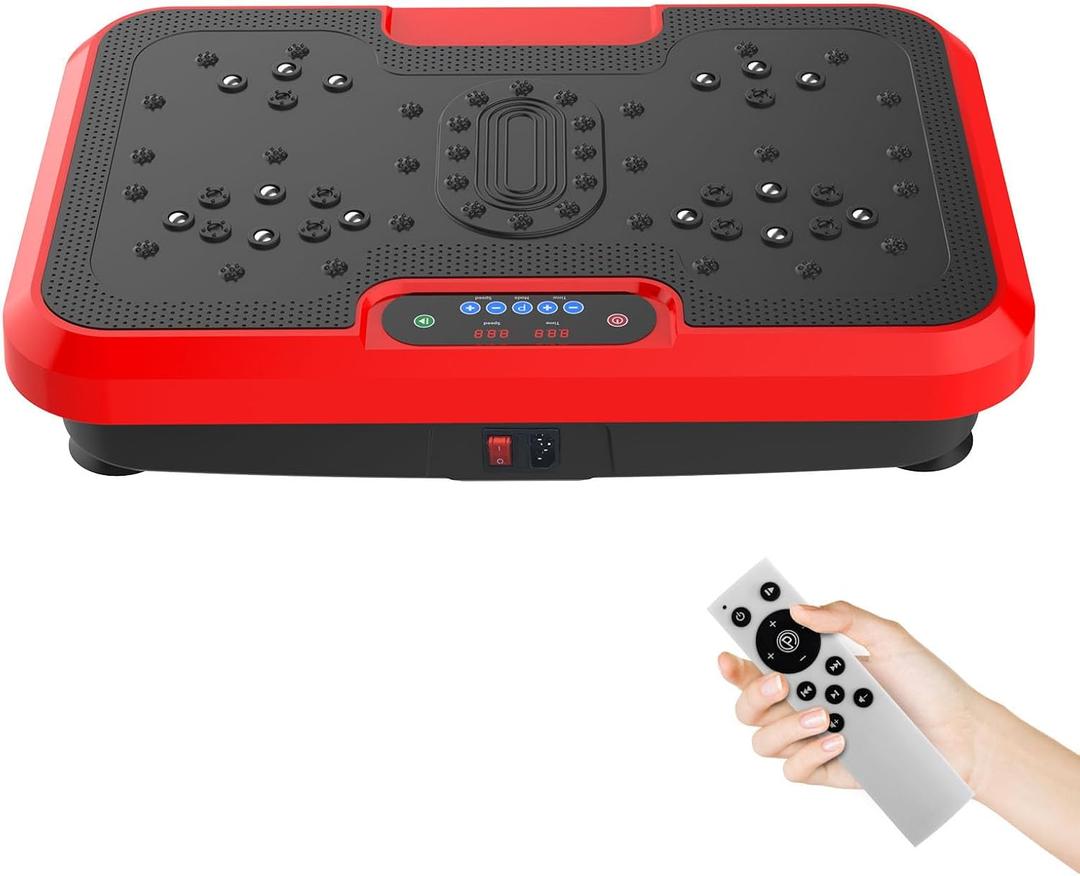 Vibration Plate Exercise Machine  Full Body Vibration Platform for Weight Loss, Lymphatic Drainage & Muscle Toning  Home Fitness Equipment with Remote