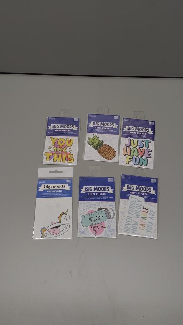 Jacent Vinyl Stickers Big Moods 6 Pack