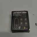 L LOHAS LED Amber Night Light, 2 Pack, Night Lights Plug into Wall Motion Sensor, 0.6W 2000K, LED Nightlights, 30/60LM Adjustable Brightness, Automatic Low Blue Nightlight for Kids, Bathroom, Hallway