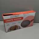 Baker's Friend Instant Crepe Maker with Handle, Electric Crepe Maker Machine, Crepera Electrica, 8 Inch Non-stick Cooking Surface, Raspberry Red