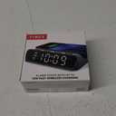 Timex Alarm Clock with Wireless Charger for iPhone, Android, and AirPods - Black (TW14B)