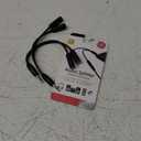 GE 2-Way 3.5mm Headphone Splitter, Black 2 Pack