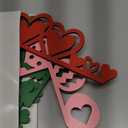 RattanView 3 Pcs Valentine's Day Door Corner Decor St. Patrick's Day Easter Door Frame Signage Wooden Sign Leprechaun Hat Rabbit and Eggs Home Funny Decor Party Decoration