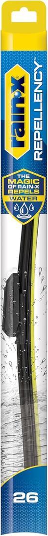 Rain-X 810326 Repellency Water Repellent Wiper Blades, 26" Windshield Wiper, All Weather Streak-Free for Enhanced Visibility w/Water Repellency Formula 
