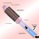 Thermal Brush,10 Temperatures LCD Display Upgrade to 400F 1.5 in Heated Round Brush Curling Iron Heated Ceramic Tourmaline Ionic Comb 110-240V Volum