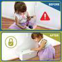 Power Strip Cover Box - Effectively Baby Proofs Power Strip with Patented Dual Lock. Convenient Side Openings for Cords & Cables. Protects Small Hands & Fingers