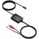 Optical to RCA Converter with Built-in Audio Amplifier Chip, Compact Plug and Play Digital to Analog Audio Converter with 192kHz 24bit DAC Converter for TV, DVD, Blu-Ray and Game Consoles