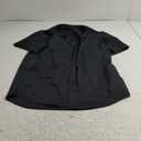 J.VER Men's Short Sleeve Dress Shirts Stretch Stain Shield Casual Button Down Shirts Solid Formal Shirt (X-Large, Black)