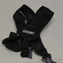 Gooby Comfort X Head In Harness - Black, Medium - No Pull Small Dog Harness Patented Choke-Free X Frame - Perfect on the Go Dog Harness for Medium Dogs No Pull or Small Dogs for Indoor and Outdoor Use (Medium Chest (14.25-18.75"))