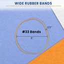 Upgrade Office Supply Rubber Bands, Office Supplies, Size #33 (3-1/2 in x 1/8 in), 600 Bands, 1 lb Bag, USA