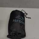 JefDiee Inflatable Camping Lumbar Pillow with Memory Foam and Washable Cover Travel Pillow for Airplanes, Camping (Blue, M)