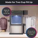 GE Profile Opal MINI PRO Nugget Ice Maker w/Side Tank, Portable Countertop Pebble Ice Machine, 36 lbs/Day, Top Fill, 6 Pack Descaler & Scoop, Stainless Steel