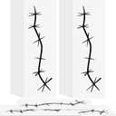 Nosiny 48 Sheets Halloween Stitches Tattoo Stickers Fake Scars Temporary Tattoos Horror Cosplay Accessories for Adult Kids Girls Gifts Halloween Party Decor