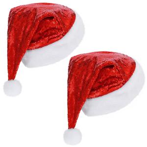 2 Piece Santa Hat