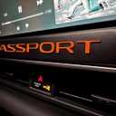 Interior Radio Dashboard Letter Inserts Compatible with 2025 2026 Passport Models, 3D Raised & Strong Adhesive ABS Plastic Emblems Decals Letters, NOT Thin Decals- Orange
