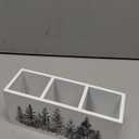 KBRCT Christmas Tree Wooden Utensils Holder, Farmhouse Xmas Reindeer Winter Forest Landscape Wood Cooking Utensil Holder Organizer for Kitchen Countertop Desk Accessories Counter Decor