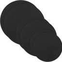 Plant Saucers for Indoors, 6PCS Round Felt Plant Mat Reversible Fabric Coaster Mat Absorbent Waterproof Plant Pot Saucers for Gardening, Indoor and Outdoor Pots, DIY Craft Supplies(4, 6, 8) (Black)