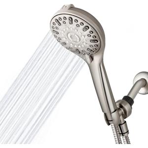 Waterpik ShowerClean Pro Hand Held Shower Head High Pressure Rinser With Built-in Power Jet -Wash, Shower -Cleaner In Brushed Nickel, QCM-769ME