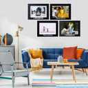 2 x Klikel Daddy And Me Frame - Fathers Day Picture Frame - Black Wood Picture Frame With Silver Sentiments - Holds 1 4x6 Photo With Mat or 1 5x7 Photo Without Mat - Wall Mount And Table Desk Display