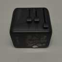 Universal Travel Adapter, International Travel Plug Adapter with 2 USB-C  2 USB-A Ports, with Extra 2 Prong AC Outlet All in One Portable Socket, for USA, UK, EU, AU  224+ Countries (Black)