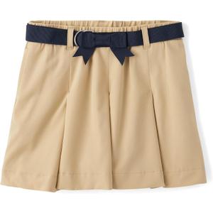 Gymboree Girls and Toddler Twill Pleated Belted Skort (5T, Sahara)
