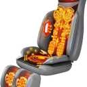Massage Chair Pad with Heat, Portable Electric Full Body Massage Mat, 3D Shiatsu Back Massager with Movable Multi-Function Leg and Foot Massager for Body, Shoulder, Neck