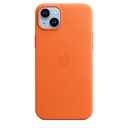 Apple Leather Case for iPhone 14 Plus w/ MagSafe - Orange
