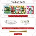 Christmas Money Holders for Cash Gift, 10 Pcs Funny Christmas Money Holder Ornaments, Unique Xmas Card with Plastic Dome, Lanyard and Adhesive for Xmas Tree Hanging Decorations (Colorful)