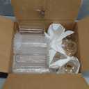 ComSaf Small Flower Vase Set of 12, Glass Bud Vases in Bulk, Clear Vases for Flower, Decor Centerpiece for Bathroom, Decorative Vases for House Warming, Valentines' Day, Mother's Day, Thanksgiving Day