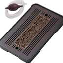 Bamboo Kungfu Tea Set - 14 * 10 inch Serving Tray with Drain & Store Water for Coffee Table & Living Room