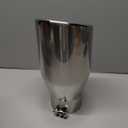 Richeer 2.75 to 3.5 inch Exhaust Tip, 2.75" Inlet 3.5 Outlet 12 Overall Length Stainless Steel Exhaust Tip Surface Polished Finish Universal for Vehicles with 2.75" O.D. Exhaust Tailpipe