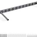 1pc Floating Shelf Bracket Heavy Duty,Decorative Floating Shelf Hardware Hidden Black Metal Fireplace Mantel Brackets (22"X8"X1.0" Without Tools)