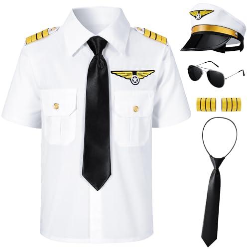 Yoroka Kids Pilot Costume Airline Captain Pilot Uniform With Accessories-130
