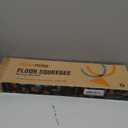 Rubber Floor Squeegee for Concrete Floor, Tile Floor, Metal Aluminium Heavy Duty Garage Shower Floor Squeegee Broom for Removing Water, Commercial Scrubber Mop with Extendable Long Handle (Gray)