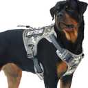 Auroth Tactical Dog Harness for Small Medium Large Dogs No Pull Adjustable Pet Harness Reflective K9 Working Training Easy Control Pet Vest Military Service Dog Harnesses XL Grey Camo (XL(Neck:20-31",Chest:26-42"),75-135 lbs)
