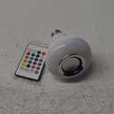 LED Light Bulb Bluetooth Speaker with Remote Control and APP, White+Color Changing - Works with E26 Base Fixture - Perfect Lamp for Home, Party, Bedroom, Indoor Floodlight Bulb (1 Count (Pack of 1))