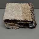 OLANLY Ombre Bath Rug and Toilet Rugs U-Shaped, Bath Rug Size 59x24 and Toilet Rugs Size 24x20 in Brown, 2 Item Bundle