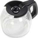 12-Cup Replacement Coffee Carafe Compatible with Mr. Coffee Coffee maker Pot, Replace Part# PLD12 PLD12-RB Series, Black Handle