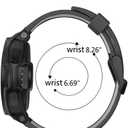 ISABAKE Watch Band Replacement for Garmin Forerunner 735XT/Approach S20 S5 S6 Soft Silicone Strap with Metal Buckle Compatible with 735xt/220/230/235/620/630