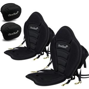 Universal Deluxe Kayak Seat Cushion with Storage Bag for Kayak,Padded Boat,SUP,Canoe,Fishing Boat,Seats with 4 Adjustable Straps