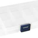 32 Pack 15 Grids Plastic Jewelry Organizer Box, Transparent Plastic Bead Storage Organizer Box with Adjusatble Dividers for Beads Earrings Rings Jewelry