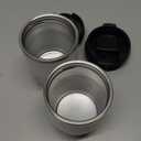 6oz Vacuum Insulated Espresso Cup Set of 2, Espresso Shot Cup for Coffee, Double Wall Stainless Steel Mini Tumbler Shot Glasses with Lid