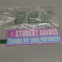 Sukh 4 Pcs Student Driver Car Magnet - New Driver Magnet for Car Funny Cute Reflective Magnetic Bumper Stickers Car Sign for Teen Driving