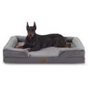 Bedfolks Orthopedic Dog Bed, Waterproof Dog Sofa Bed for Extra Large Dogs, Egg Foam Pet Couch Bed with Removable Washable Cover and Nonslip Bottom, Navy Blue,  Size: 48.0"L x 35.0"W x 8.0"Th