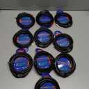 10 Pcs Bike Lock Cable with Combination, 4 Feet Coiled Preset Bike Lock High Security 4 Digit Bicycle Lock Anti Theft Bike Accessories Black Bike Cable Locks, 5/6 Inch Diameter