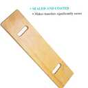 Wooden Slide Transfer Board with Handles, 500 lb Capacity Heavy Duty Slide Boards for Transfers of Seniors and Handicap