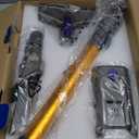 Mbyulo EHBR-A001-V01 Cordless Bagless Cordless HEPA Vacuum,Blue/Gold - 16 x 11 x 7 in.
