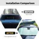 Windshield Sunshade Sun Shade Heat Shield Window Sun Visor Mat for Dodge RAM 2018 2019 2020 2021 2022 2023,6PCS
